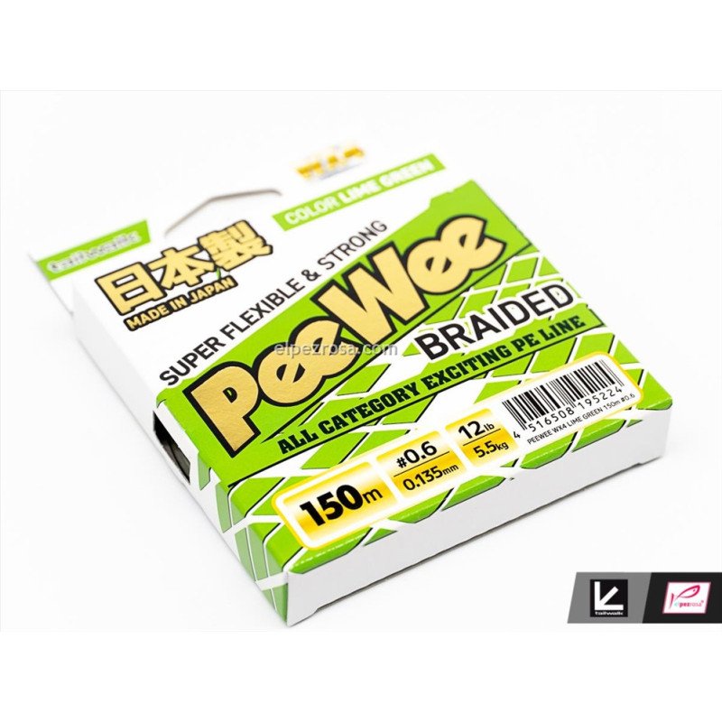 PeeWee WX4 | Trenzado japonés 4 hebras Ultra Dyneema