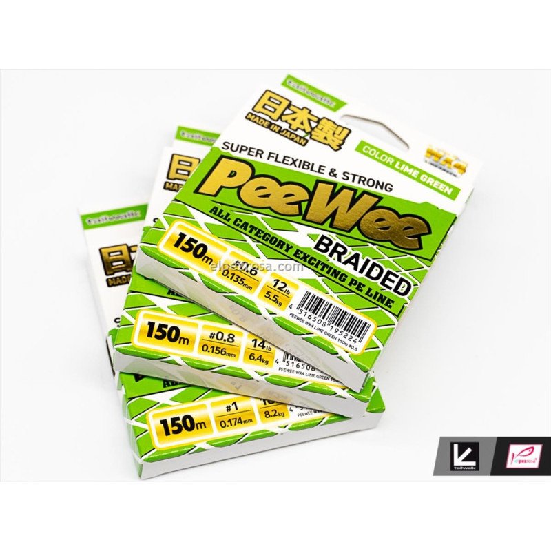 PeeWee WX4 | Trenzado japonés 4 hebras Ultra Dyneema