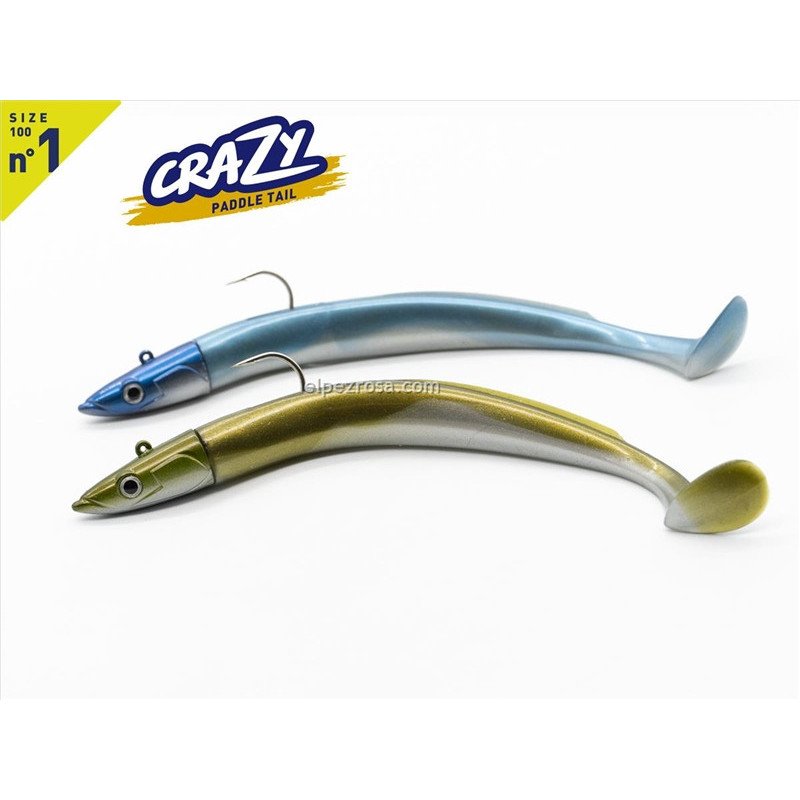 Crazy Paddle Tail 100 Fiiish – Vinilo para Lubina y Black Bass