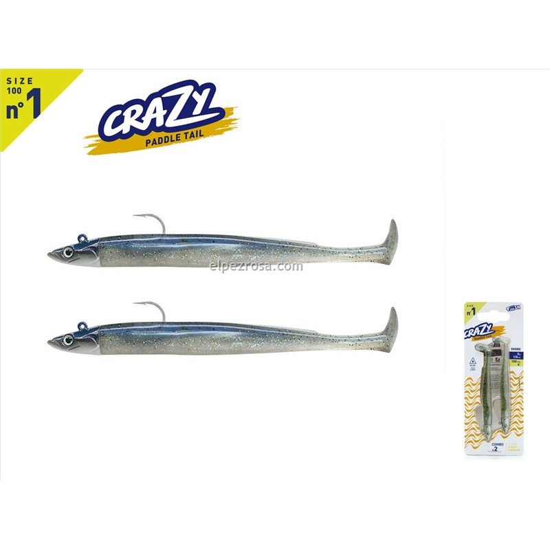 Crazy Paddle Tail 100 Fiiish – Vinilo para Lubina y Black Bass