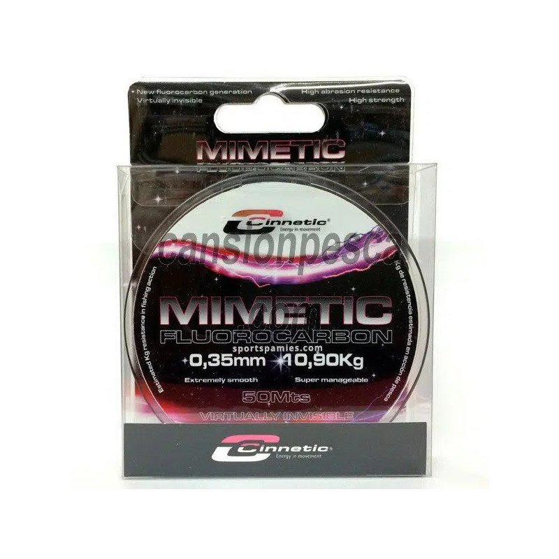 Fluorocarbono MIMETIC Ultra Clear 50 m Alta Invisibilidad