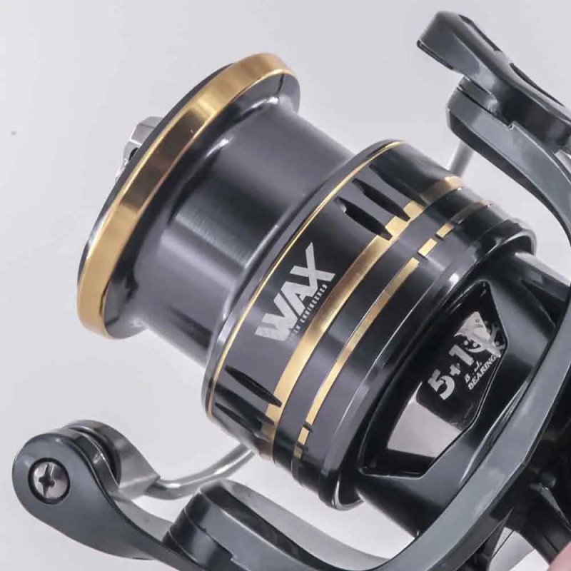 Carrete de Spinning Flux FX de Grafito con 5+1 Rodamientos