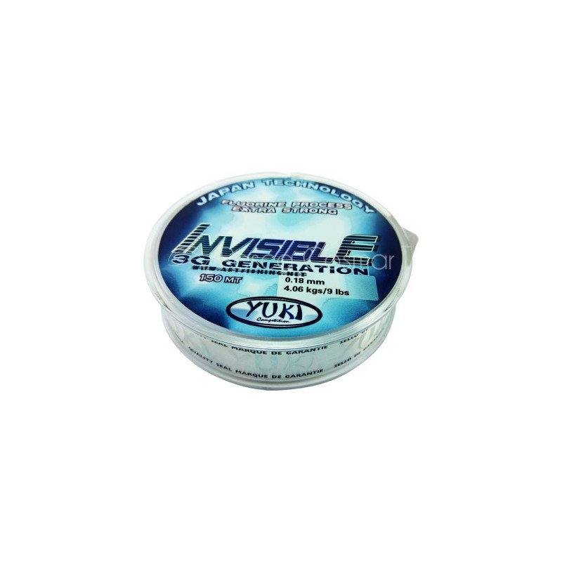 Yuki 3G Invisible | Hilo Fluorine de Alta Invisibilidad para Pesca