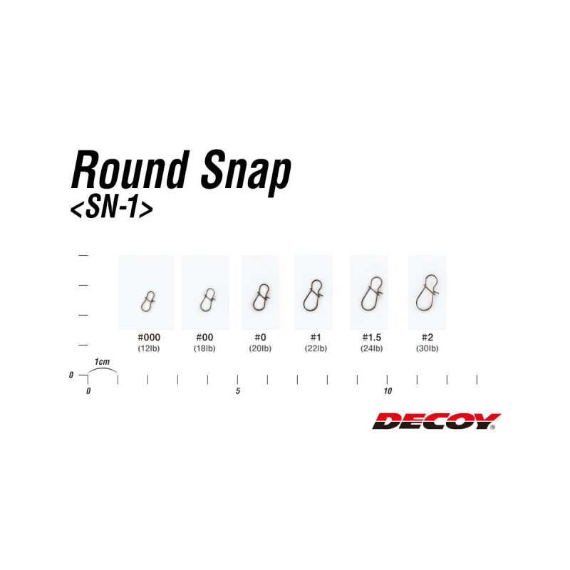 Decoy Round Snap | Grapa ultraligera y resistente