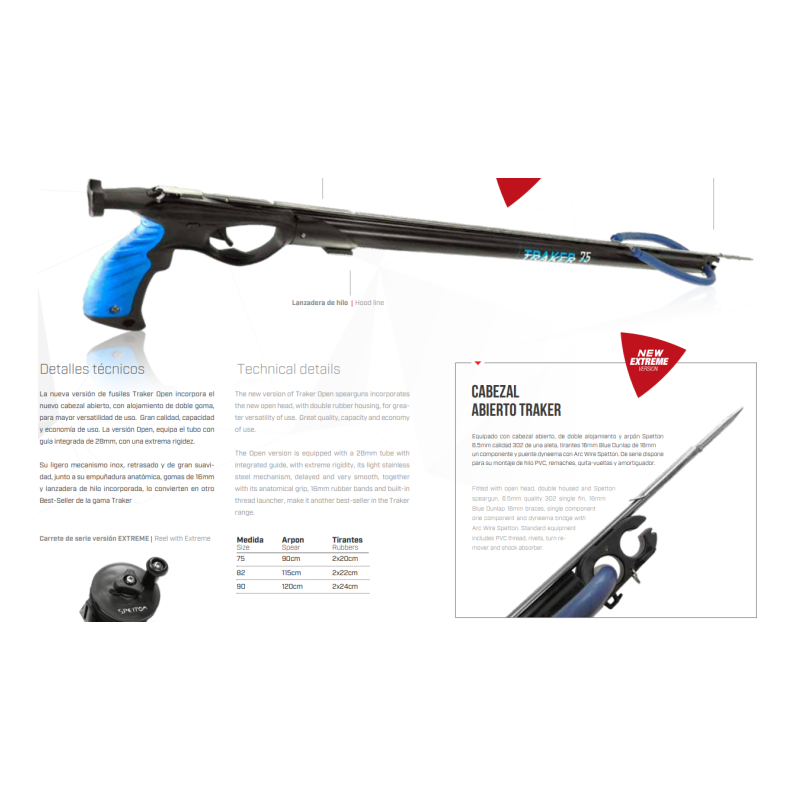 Traker Open EXTREME | Potencia y Precisión Pesca Submarina