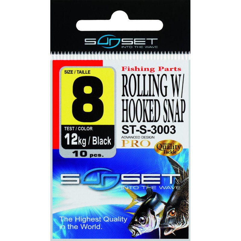 Emerillón Grapa Negro de SUNSET | Ultra Polivalente y Resistente